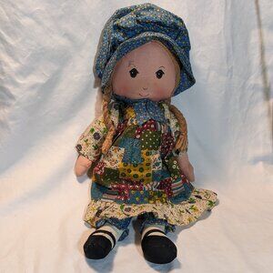 Knickerbocker Vintage Holly Hobbie Rag Doll Preowned